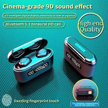 G40 Tws Bluetooth V5.1 słuchawki Bezprzewodowe słuchawki Touch 9d Sports Dual-Mic Hifi stereo sportowe słuchawki z ładowarki pocztową 3500mah