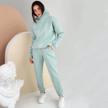 GOPLUS kobiecy strój sportowy zima 2021 odzież sportowa odzież casual sweter z dwóch części elastyczne spodnie z wysokim stanem zespół Femme