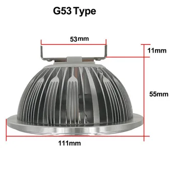 GU10 E27 7W 9W AC 12W 85-265V 12V LED AR111 GU10 Light Bulb Epistar Chip Led Spotlight Bulb with 75-100W Halogen Equivalent