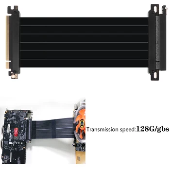 Gen3.0 PCI-E 3.0 16X karta graficzna pionowy stojak/podstawa A TX case elastyczny przedłużacz Riser Card adapter do GPU