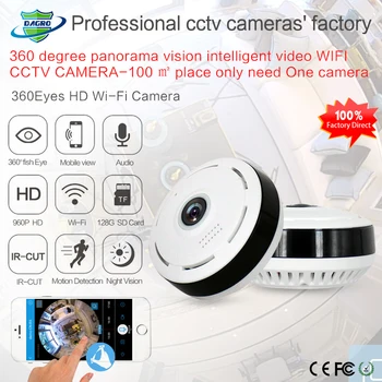 HD 960P MINI Cctv Camera Smart Wireless Fisheye IP Camera 360 stopni szerokokątny panoramiczny strona bezpieczeństwo Wifi kamera dropshipping