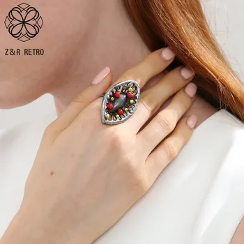 Hurtownia akcesoria mody gotycki miłość biżuteria fala wieczność obiecują biżuteria 2020 prezenty na Nowy rok kolorowe pierścienie dla kobiet