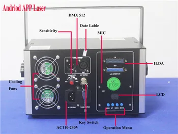 ILDA+DMX+Sound Control+Bluetooth APP 1.2-3.5 W RGB outdoor holiday laser lights Promotion