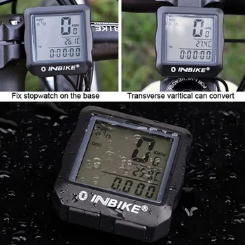INBIKE wifi rower wodoodporny licznik podświetlenie LCD-cyfrowy jazda na Rowerze rower komputer prędkościomierz garnitur dla rowerów Dropshipping