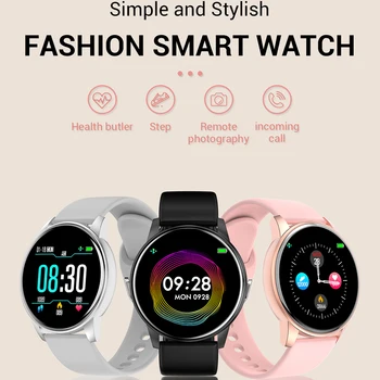 Inteligentny zegarek kobiety mężczyźni monitor rytmu serca fitness-tracker aktywności mężczyźni zegarek pomiar ciśnienia inteligentny zegarek prezent Świąteczny
