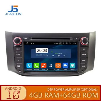 JDASTON Android 10 samochodowy odtwarzacz multimedialny dla Nissan Sylphy Sentra 2012-2016 Pulsar Audio WIFI DVD CD 2 Din GPS Car Radio Stereo
