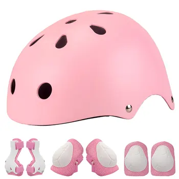 KINGBIKE kask rowerowy dla dzieci, dziewcząt, chłopców, jazda na łyżwach jazda na Rowerze Sport 7pec Rrotective Gear Set Capacete Casco Strong Sport Helmet Set
