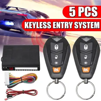 KROAK 12V Universal Car Auto Remote Central Kit Door Lock Locking Vehicle Keyless Entry System with Remote Control