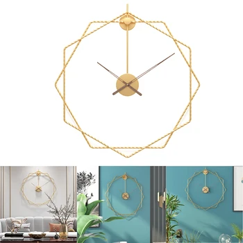 Klasyczne Krótkie Metalowe Zegary Ścienne Kreatywne Duże, Ciche Zegar Ścienny Nowoczesny Design Dla Domowego Biura Dekoracyjny Wiszący Salon