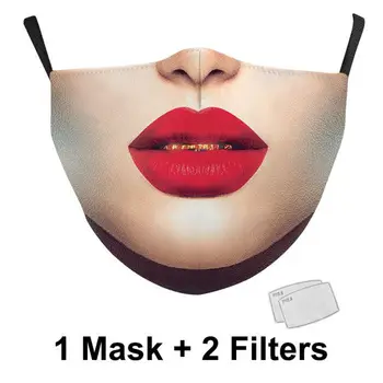 Klasyczny Joker cosplay wydruku maska do twarzy moda superbohater zmywalne i wielokrotnego użytku bawełniane tkaniny maski dorosły PM2.5 filtry papier do maski