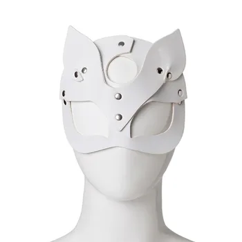 Kobiety Sexy Maska Połowa Oczy Cosplay Osoba Kot Skórzana Maska Na Halloween / Cosplay Maska Bal Maskowy Niezwykłe Maski Dropship1