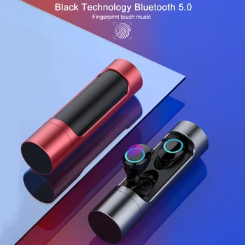 Kphrtek 1szt X8 sterowanie dotykowe TWS Bluetooth 5.0 słuchawki mini bezprzewodowe słuchawki sportowe, słuchawki z mikrofonem IPX7 wodoodporne słuchawki