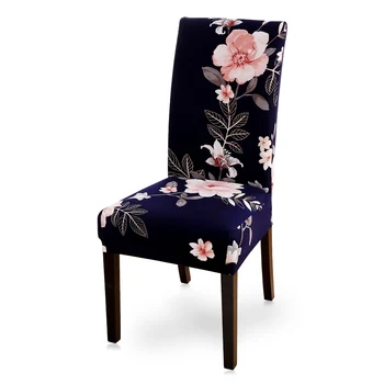 Krzesło cover odcinek elastan elastyczne etui Wiosna kwiatowy print pokrowce na krzesła do ślubu, ten kwiatowy print housse de chaise