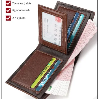 Krótki portfel męski patchwork mały PU trzy razy człowiek portafoglio uomo męski portfel skóra naturalna portemonnee carteira masculina