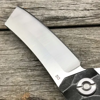 LDT Twosun Tanto składany nóż D2 ostrze stalowy uchwyt taktyczne noże camping survival polowanie przewodnik Flipper nóż EDC narzędzia