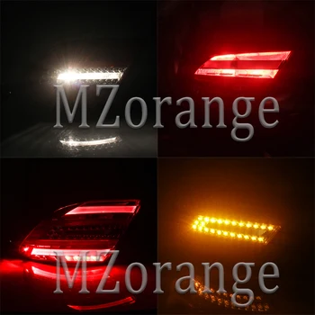 LED lampa tylna zespolona lampa tylna do Benz W204 2011-2013 dla C200 PC+LED stylizacja samochodu światła tylne zderzak lampa DRL+bieg+hamulec