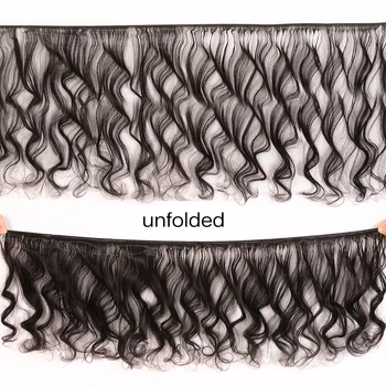 LEVITA loose wave wiązki z zamknięciem brazylijski włosy splot wiązki ludzkie włosy wiązki z zamknięciem non-remy przedłużanie włosów