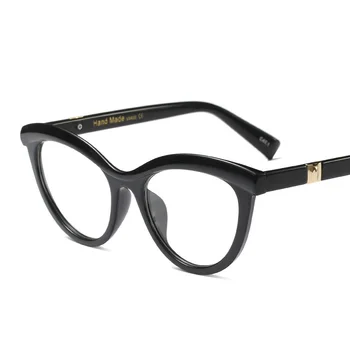LONSY Sexy Oversize Cat Eye luksusowe oprawki okularowe damskie modne style optyczna moda komputerowe okulary do krótkowzroczności