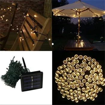 Led Solar String Light Outdoor Wodoodporny Led Solar Powered Lamp Fairy Lights 12M 22M 32M 52M Holiday Garden Christmas Decorati