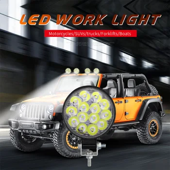 Led pracy światło reflektora samochodu światła przeciwmgielne 48 Watt led przedni reflektor 12v samochodowy led dla inżynierii suv reflektor samochód służbowy samochód