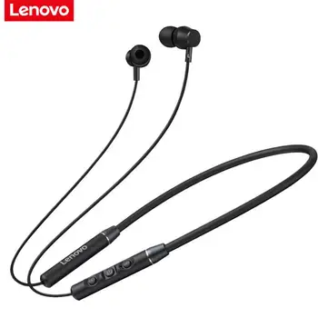 Lenovo QE03 V5.0 bezprzewodowy pasek na szyję Bluetooth, słuchawki sportowe, słuchawki stereo magnetyczne słuchawki douszne słuchawki dla iphone xiaomi