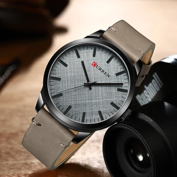 Luksusowe CURREN Top Fashion zegarek kwarcowy dla mężczyzn wojskowe wodoodporne męskie zegarek dżentelmen skórzane zegarki Relógio masculino 8386