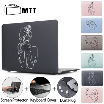 MTT 2020 Kryształ/matowy pokrowiec dla Macbook Air Pro 11 12 13 15 16 cali z ekranem dotykowym ID estetyczny pokrowiec na laptopa rękaw a2289 a2251 A2337