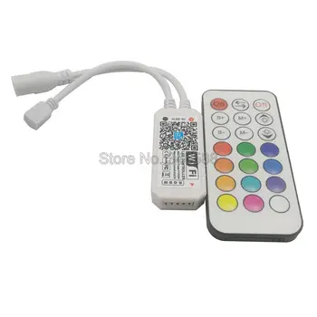 Magic Home WiFi LED Controller 24Key RF Remote Control Alexa Google Home Voice Control APP Control for dc 12v 24V RGBW LED Strip