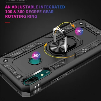 Magnetyczny pierścień pancerz etui do Huawei P30 P40 Pro P20 Lite Mate 30 P Smart Z Y9 Prime 2019 Honor 20 9X Nova 5T 6SE 7i trwałe etui