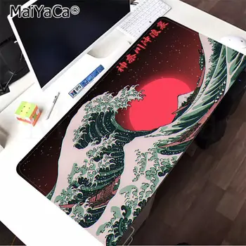 MaiYaCa Custom Skin Japanese wave Art Duża podkładka pod mysz PC Computer mat Bezpłatna wysyłka Duży podkładka do myszy, klawiatury mata