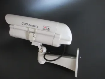 Manekin jest autentyczny kamera cctv security outdoor Red LED lights monitoring wifi false dummy cam battery de seguranca