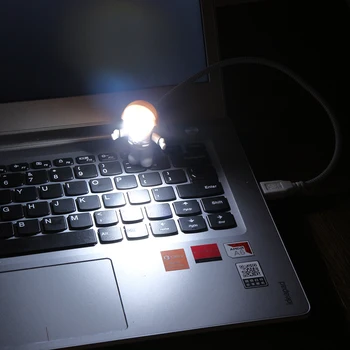 Mini lampka do czytania USB rurka do komputera notebook laptop czysty biały przenośny astronauta astronauta led regulowany