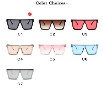 Modne Kolorowe okulary damskie gumtree przewymiarowane tarcza UV400 gradient vintage okulary ramka dla kobiet okulary kobiety 2019