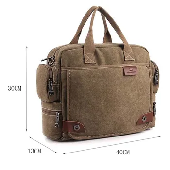 Męski portfel torba na ramię torby płócienne biznes torby retro duża jakość wielofunkcyjny Vintage torba na ramię marka mężczyzn