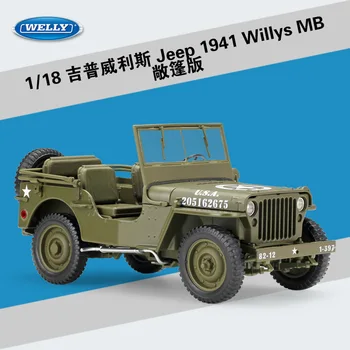 NASZYTYMI Diecast 1:18 1941 Willys MB SUV High Simulation Vehicle Alloy Metal Model Car