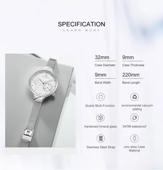 NAVIFORCE eleganckie damskie zegarki prosta fashion Lady zegarek kwarcowy zegar kwiatowy ultra-cienki siatkowy pasek Najlepsze marki luksusowe zegarki na rękę