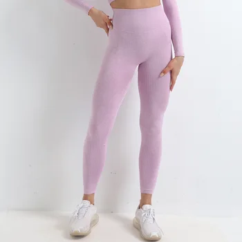 NORMOV joga spodnie odzież sportowa bezszwowe legginsy stałe Wysoka Talia pełna długość treningu legginsy dla Fittness joga legginsy