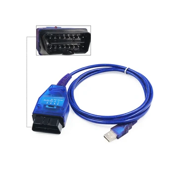 Najnowszy VAG USB KKL interfejs + dla Fiat ECU Scan OBD OBD2 skaner diagnostyczny kablowe wagony silnik poduszka powietrzna adapter Scan Tool