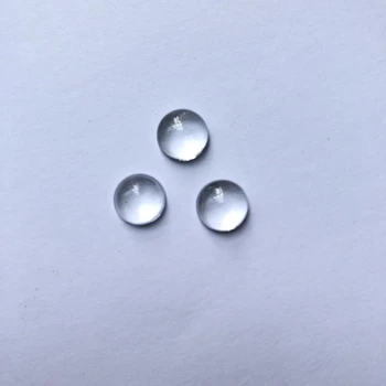 Naturalny przezroczysty kwarc kryształ akrylowe kaboszon kamień 8 mm 12 mm 16 mm okrągły kaboszon kamień pierścień osoba, produkcja biżuterii 3 szt./lot