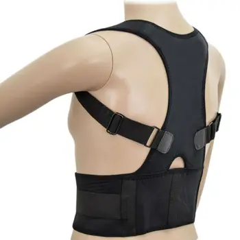 Neoprenowy gorset korektor postawy pleców dla mężczyzn kobiet Shoulder Back lędźwiowego bandaż pas różowy biały czarny niebieski S-XXL AFT-B002