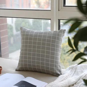 Nordic poduszka Poduszka nowoczesna prosta czarno biała szara geometryczna maszt poszewka salon kanapa poduszka bez rdzenia