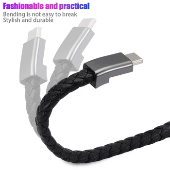 Nowa bransoletka Micro USB ze złącza Lightning na złącze USB Type C Data Sync ładowanie szybkie kabel do ładowania Kabel do transmisji danych Huawei CUBOT Xiaomi Android