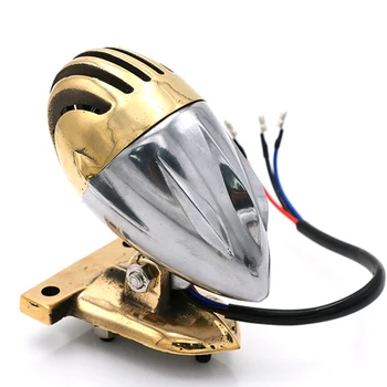 Nowa dostawa mosiężny korpus motocykla LED zacisk stop, tylne lampa tylna zespolona 12V