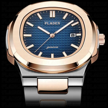 Nowe dwukolorowe złote zegarki Patek Watch Nautilus 5711 markowe pływackie męskie zegarek ze stali pasek modne dorywczo sprzedaż AAA luksusowe zegarki