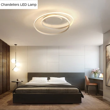 Nowoczesne lampy led, lampy do salonu, sypialni, gabinetu biały kolor czarny, do montażu powierzchniowego lampy lampy deco AC85-265V