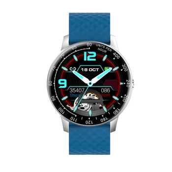 Nowy czarny srebrny metal inteligentny zegarek kolorowy ekran OLED Smartwatch moda damska fitness tracker monitor rytmu serca montre homme