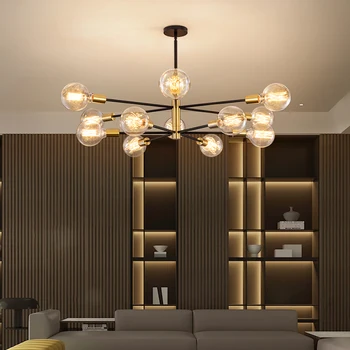 Nowy żyrandol 220 sufitowa wzór lampy domowe dekoracja do sypialni boże Narodzenie LED Light Decor in Living Room LED Modern Lamp