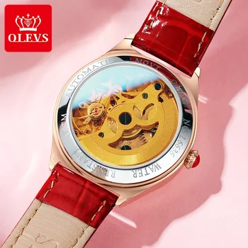 OLEVS 2020 luksusowe damskie zegarki najlepsze marki damskie automatyczny mechaniczny zegarek wodoodporny kobiet bransoletka zegarek kobiet zegarek