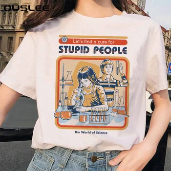 OUSLEE Summer Demon Damska koszulka Harajuku Scary Cartoon męska t-shirt topy Chic Ullzang Grim Evil Series koszulka Damska odzież uliczna