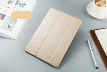 Oficjalne etui Smart cover do 2013 roku lista Apple iPad Air case 1 :A1474'A1475'A1476.Sztuczna skóra+Silikonowa miękka pokrywa tylna - EQHTX